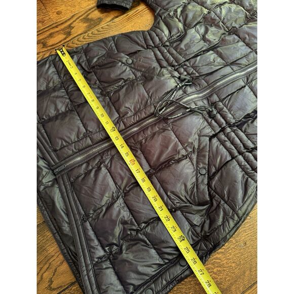 Free People Movement Womens Patricia Packable Poncho Puffer Coat Black Large - Picture 8 of 10